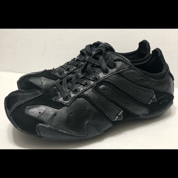 Diesel Kashi Black Leather Sneakers 